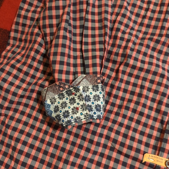 Robert Graham Classic Fit Multicolor Plaid Button Down Shirt Flip Cuff Mens 2XLT - Picture 7 of 7